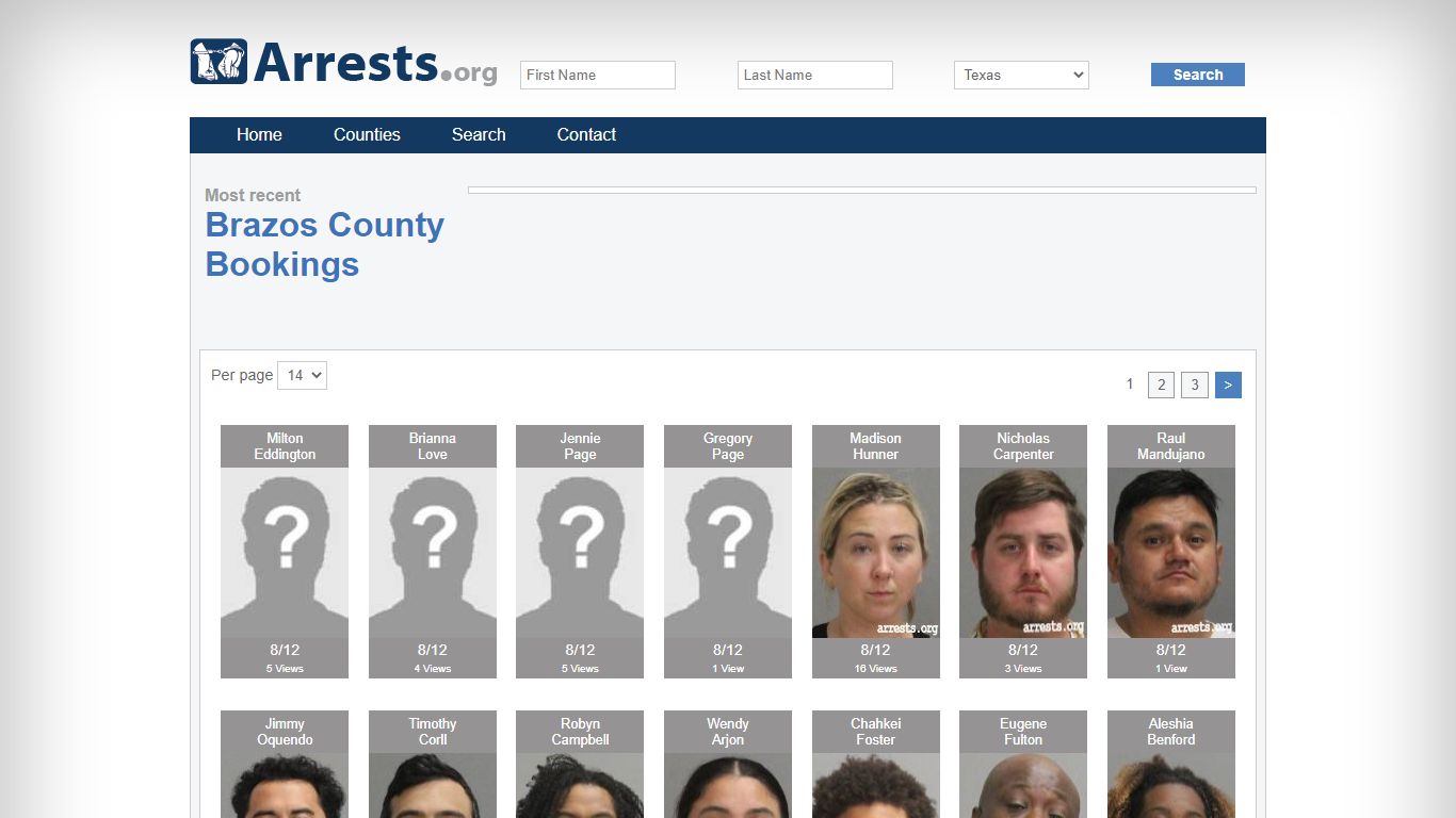 Brazos County Arrests and Inmate Search